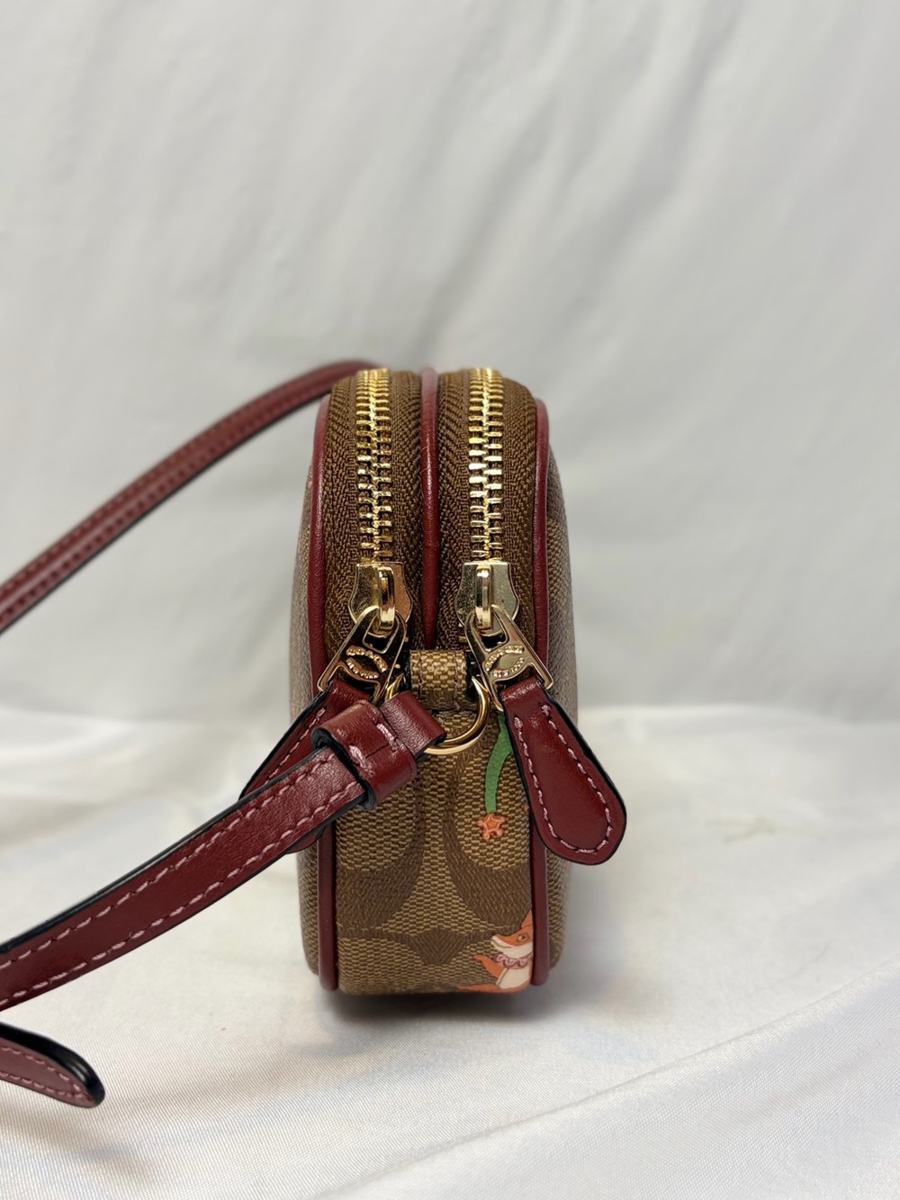 Coach Forest Friends Party Animals Signature Double Zip Camera Crossbody - Picture 5 of 7